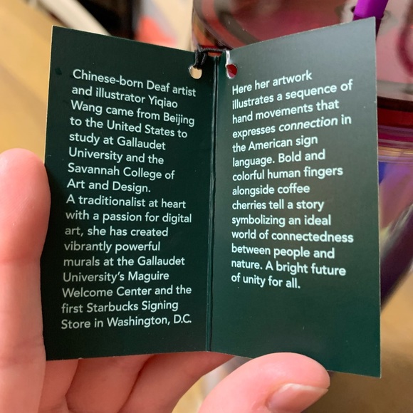 Starbucks American Sign Language Tumbler - Picture 7 of 7